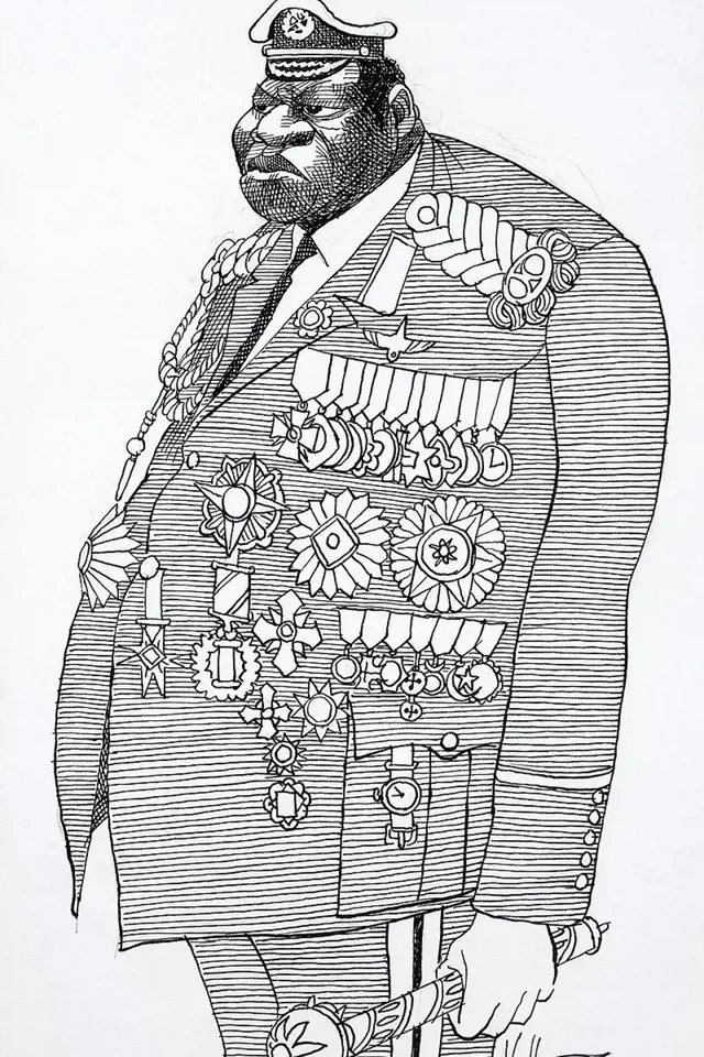 Karikatura Idi Amina