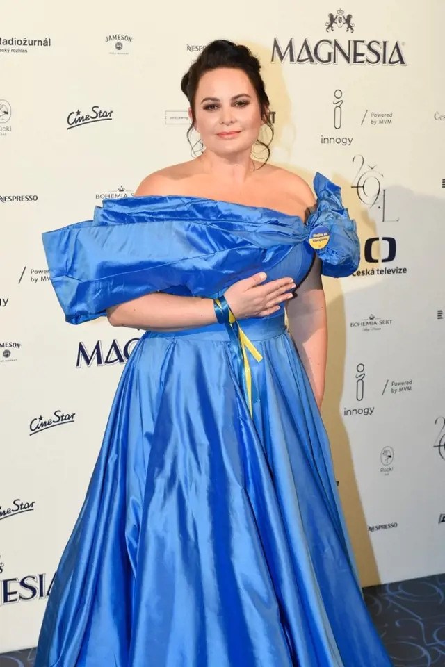 Jitka Čvančarová zrecyklovala šaty z karlovarského filmového festivalu. 