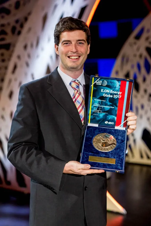 Jan Plomer zvítězil letos na podzim v kategorii Nápad soutěže E.on Energy Globe Award