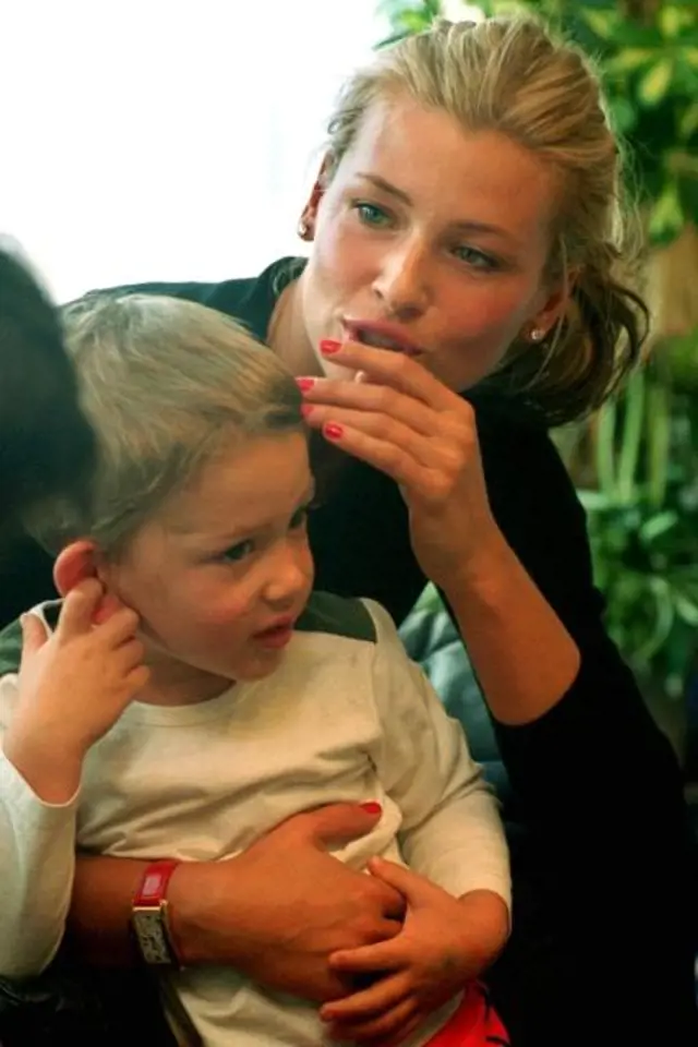 Daniela Peštová s prvorozeným synem Yannickem.