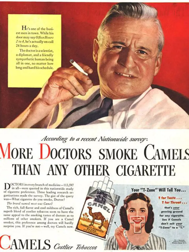 Více doktorů kouří Camels