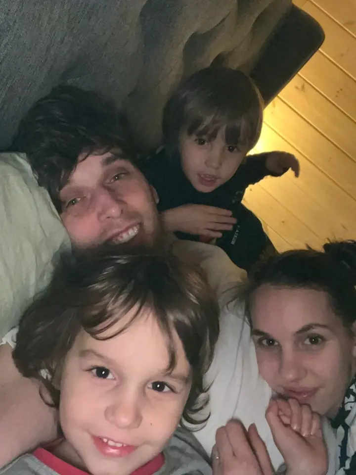 Roman Tomeš s rodinou
