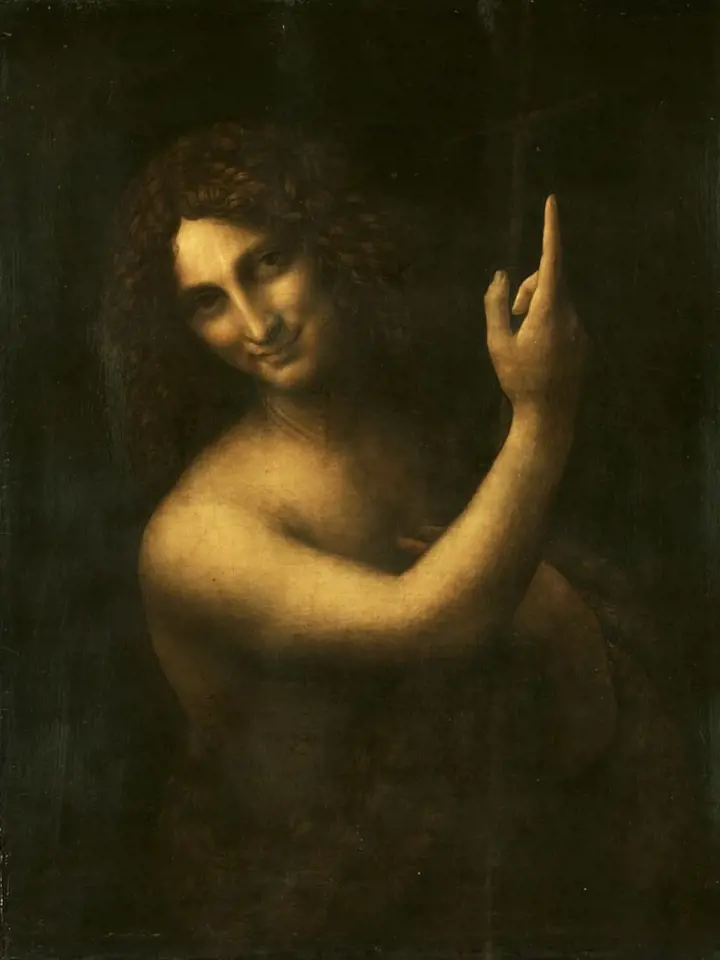 "Svatý Jan Křtitel" od Leonarda Da Vinciho - jedno z nejznámějších zobrazení úsměvu v dějinách