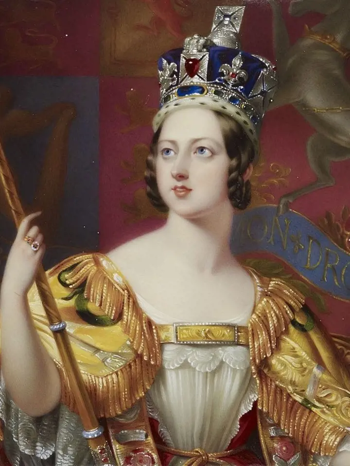 Královna Viktorie při korunovaci