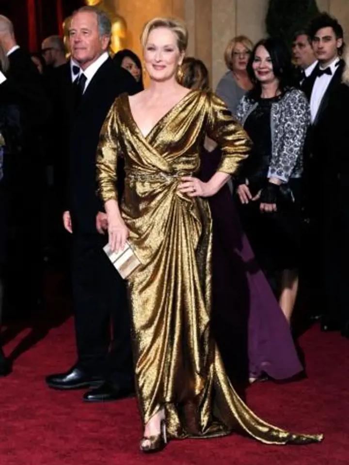 Meryl Streep v šatech Lanvin, střevíčky od Salvatora Ferragama