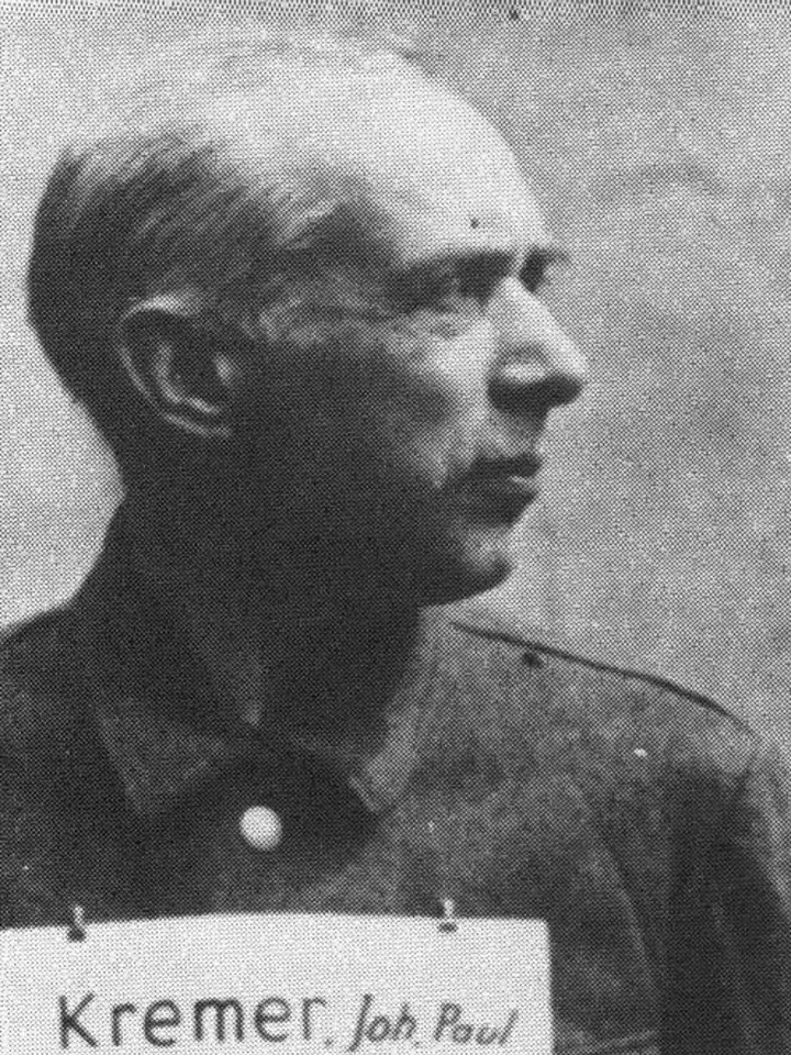 Nacistický válečný zločinec, lékař Johann Paul Kremer.