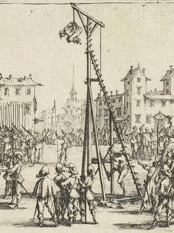 Estrapáda jako způsob popravy byla ve Francii praktikována až do konce 17. století.