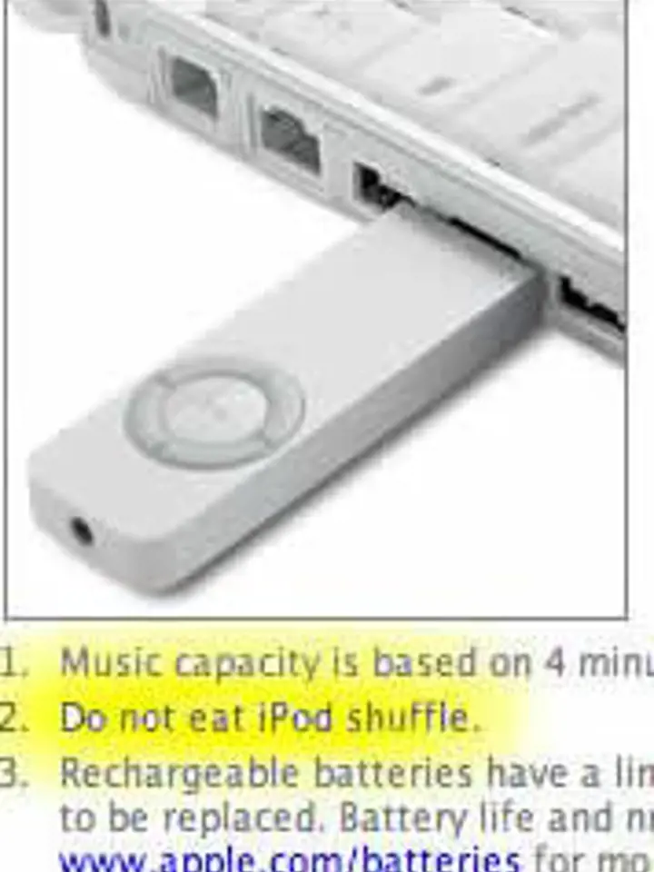Nejezte iPod Shuffle!