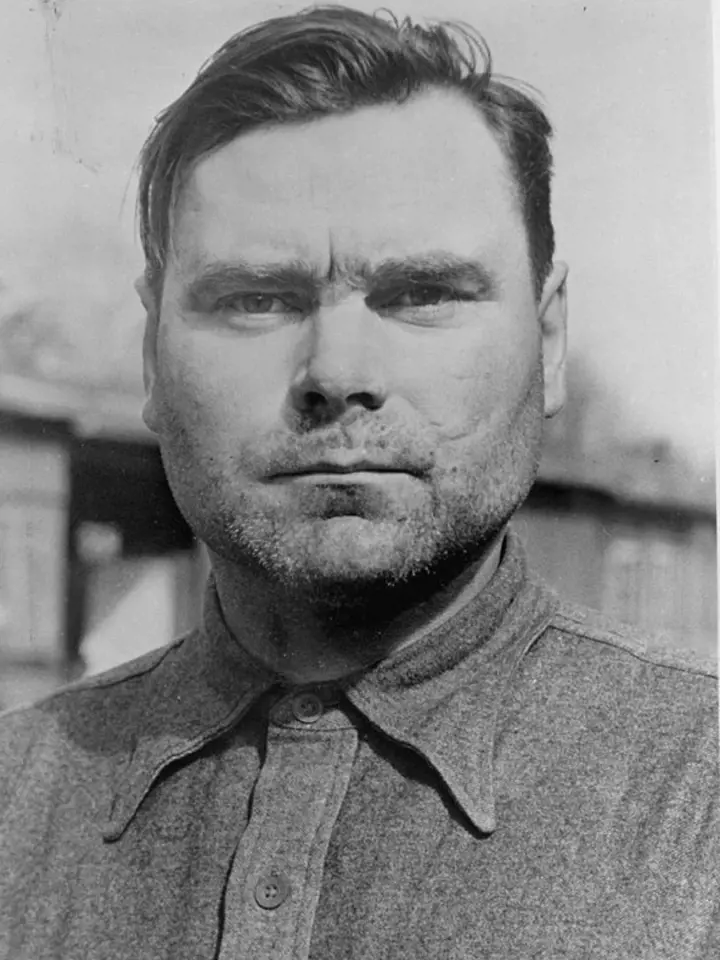 Josef Kramer, velitel tábora Bergen-Belsen.