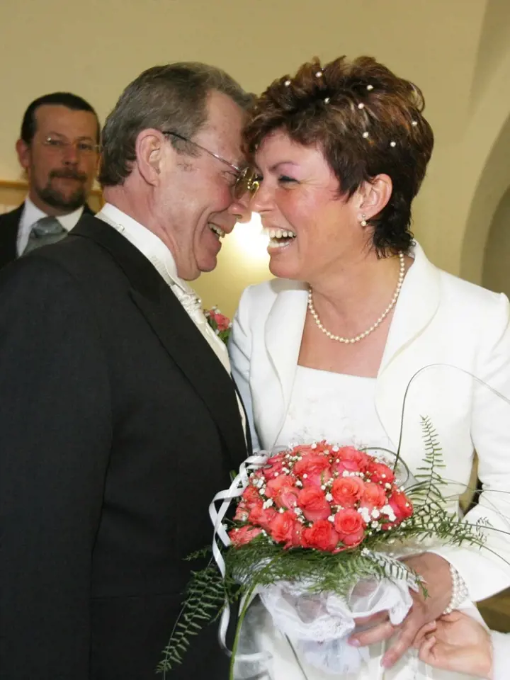 Rudolf Jelínek s manželkou