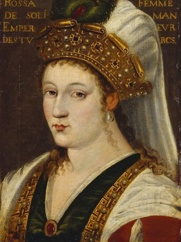 Portrét Roxelany ze sbírce britské královské rodiny.