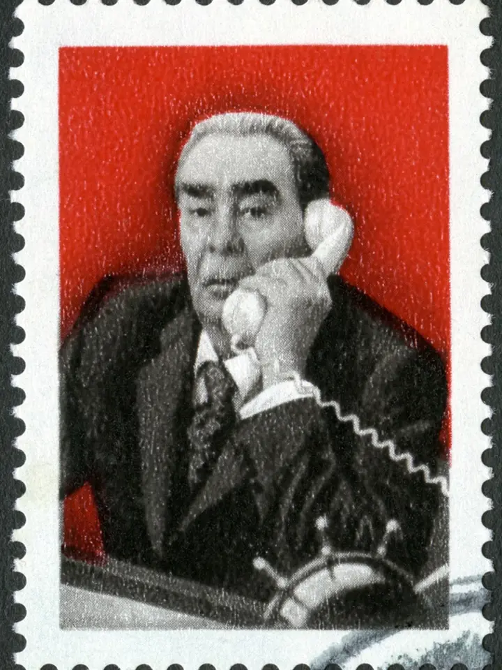 Leonid Brežněv na poštovní známce