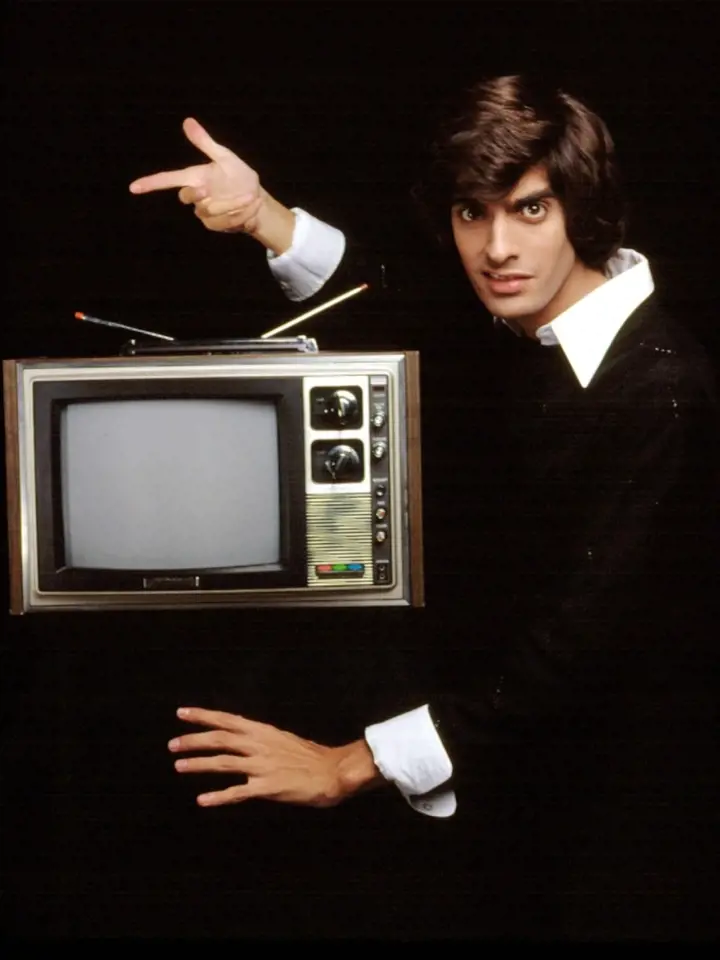 Davidovo první vystoupení v televizi v roce 1977.