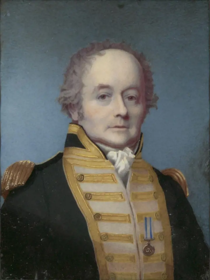 William Bligh v uniformě britského viceadmirála