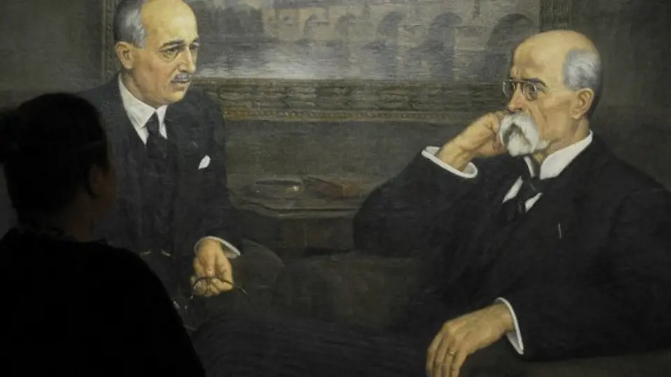 Edvard Beneš a Tomáš Garrigue Masaryk.