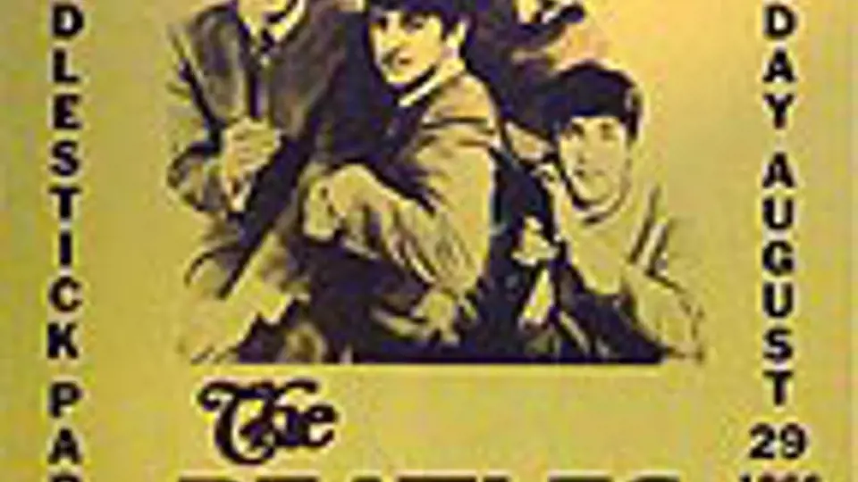 Plakát k turné The Beatles v roce 1966 - na koncert v Candlestick Park v San Francisku