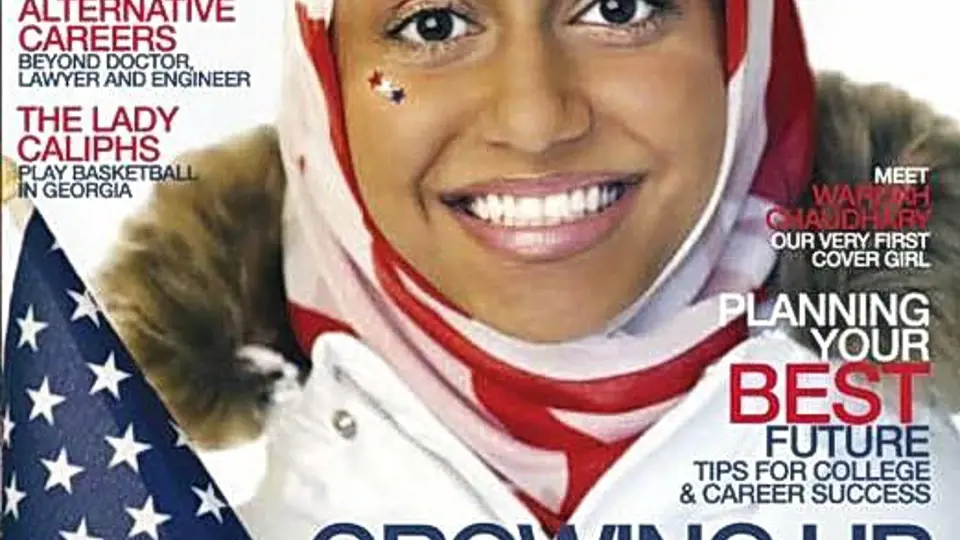 Obálka časopisu pro americké muslimky 