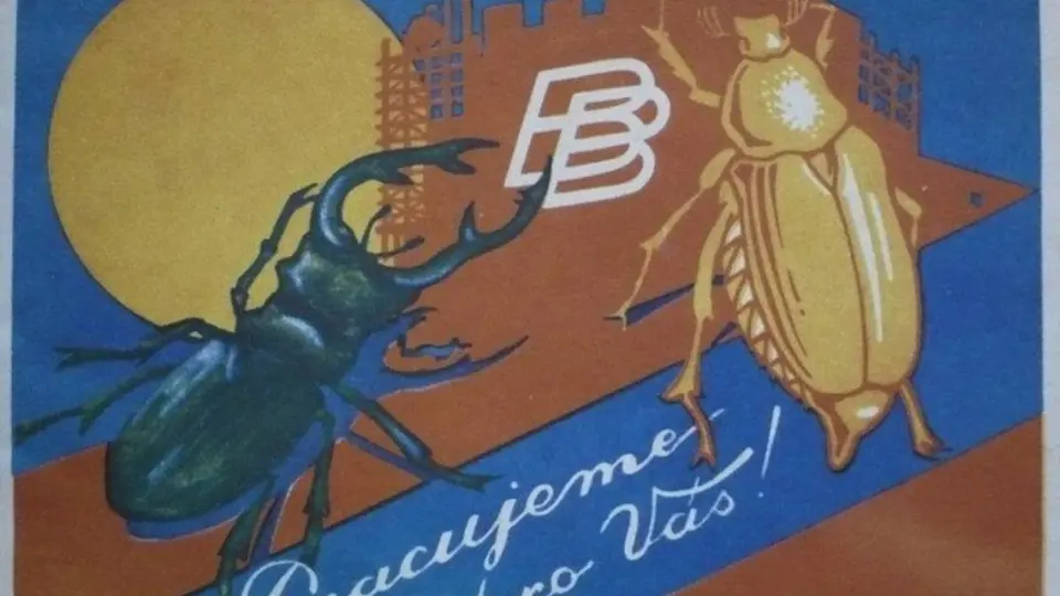 Reklama firmy Brouk a Babka z roku 1930
