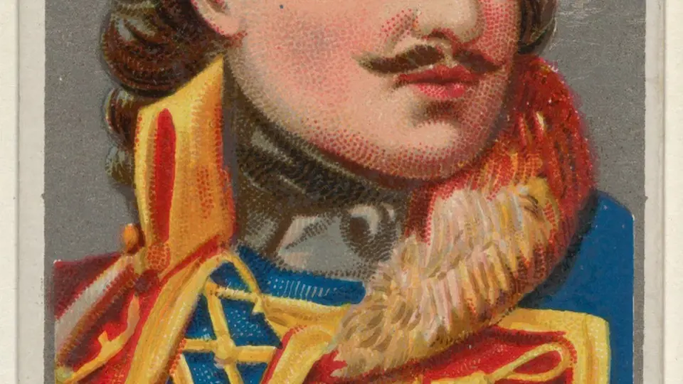 Pulaskiho vyobrazení na krabičce cigaret dobře vystihuje jemnější rysy jeho tváře