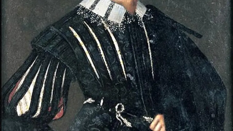 Albrecht z Valdštejna na portrétu kolem roku 1620.