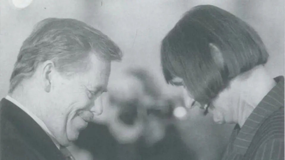 Dana Němcová a Václav Havel