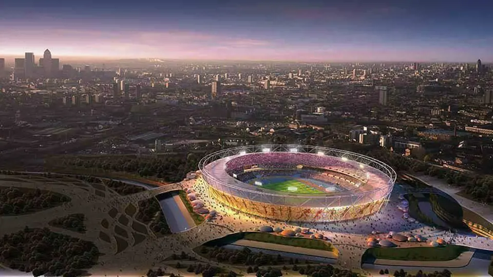 Architekti Populous (tehdy ještě HOK Sport) představili svůj návrh na stadion pro olympijské hry v Londýně 2012 v roce 2007. 