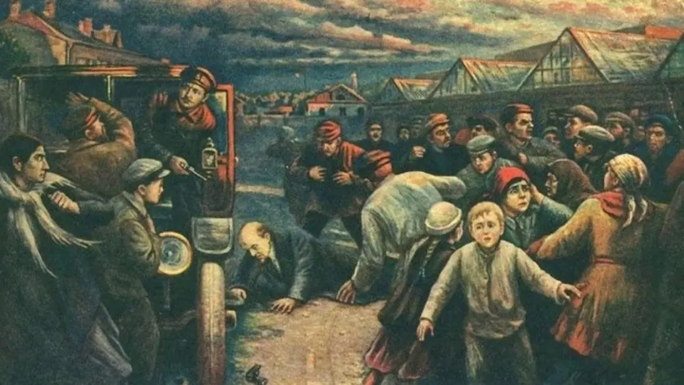 Pokus o atentát na Lenina (Autor: Vladimir Pchelin)