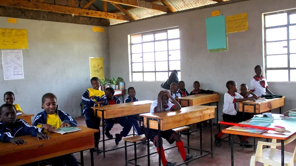 Děti z keňské Základní internátní školy školy Svatého Filipa Neriho