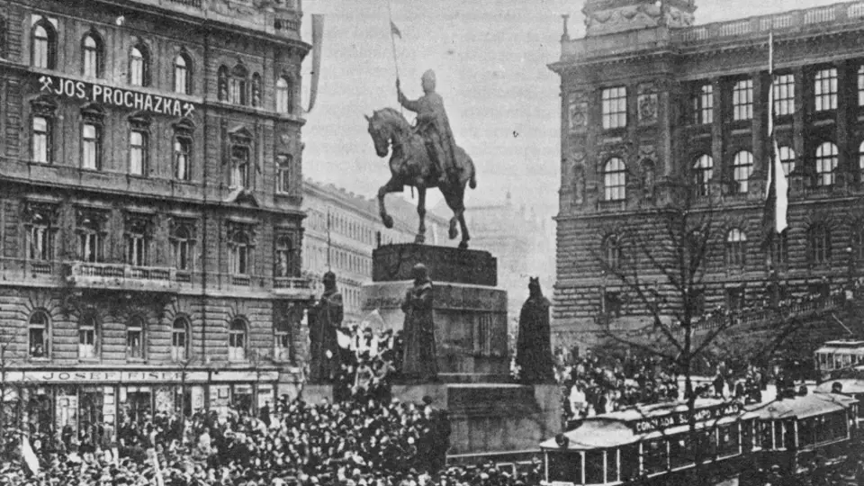 28. října 1918, Václavské náměstí, Praha