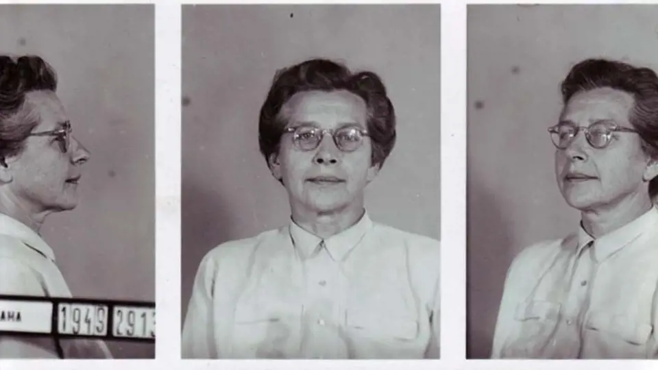 Vazební fotografie Milady Horákové, oběti komunistických politických procesů