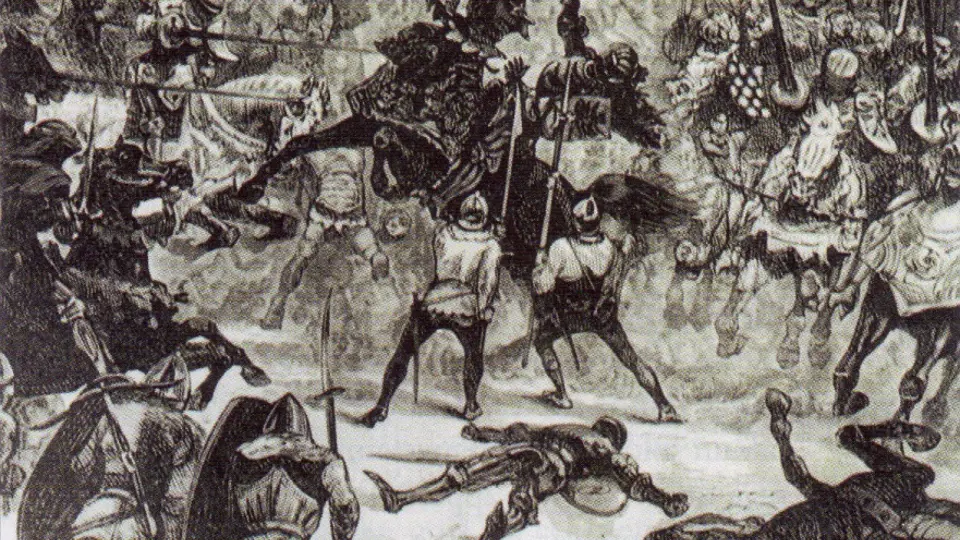 Smrt Jana Lucemburského, obraz Charlese Édouarda Delorta