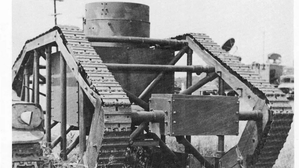 Neúspěšný prototyp amerického tanku Skeleton z roku 1918