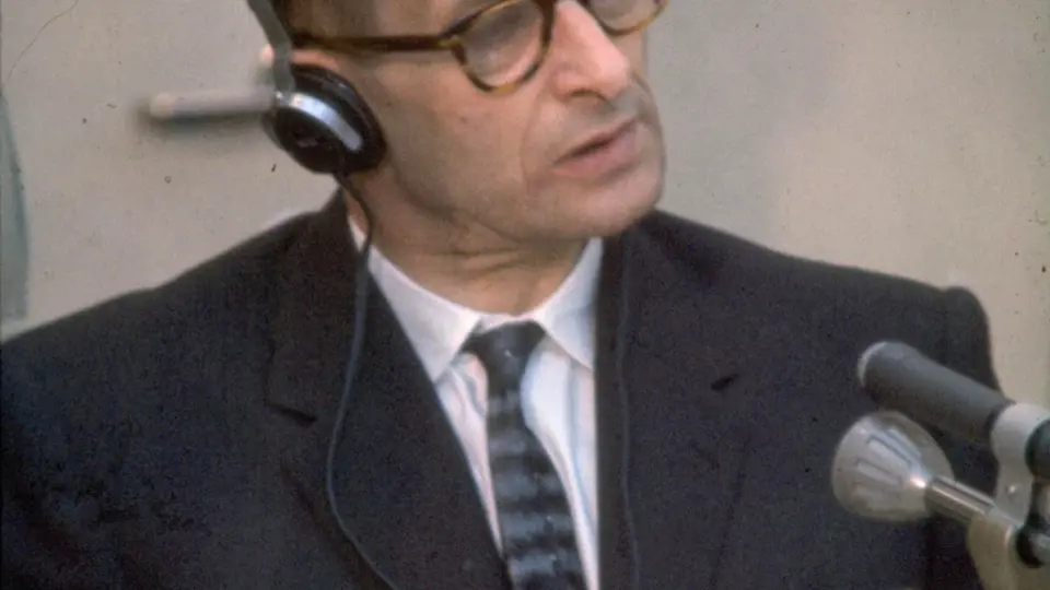 Adolf Eichmann v roce 1961 před izraelským soudem