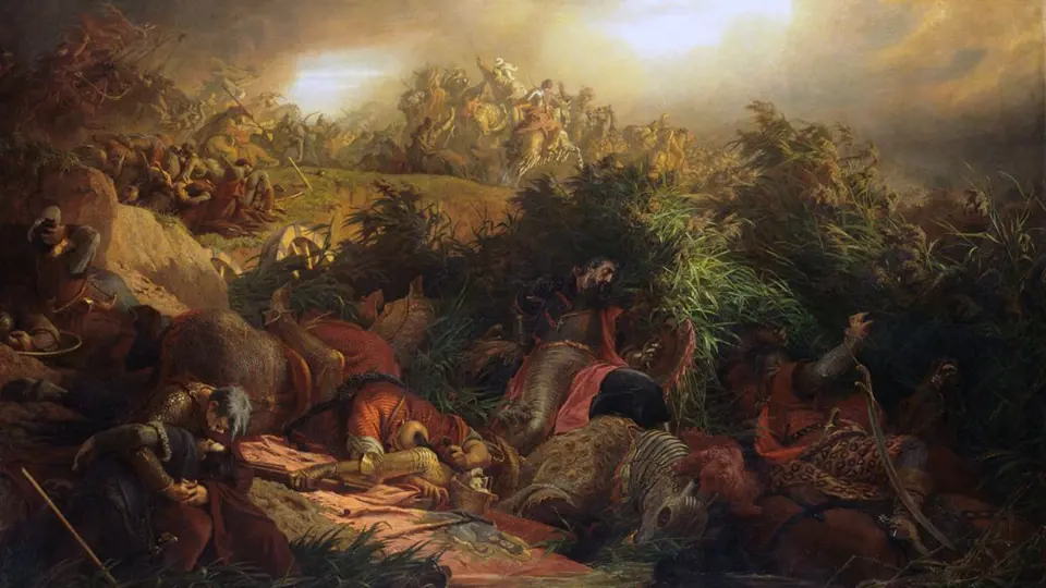 Bitva u Moháče v představě romantického malíře