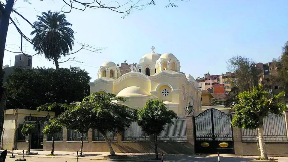 Koptský kostel, na jehož střeše se zjevení objevovalo několik let. 