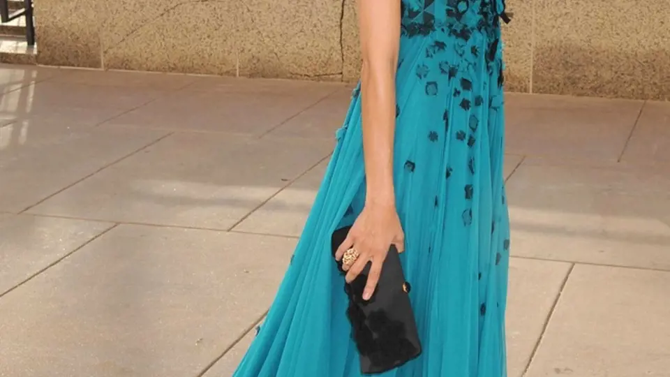 Róby YSL často oblékají hvězdy Hollywoodu: Eva Mendes