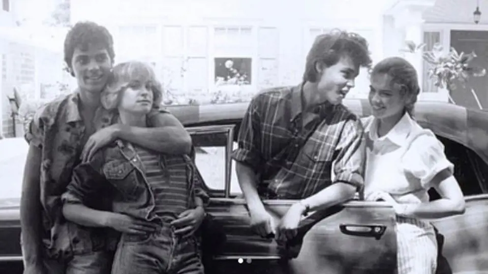Johny Depp a kolegové z natáčení Noční múry z Elm Street
