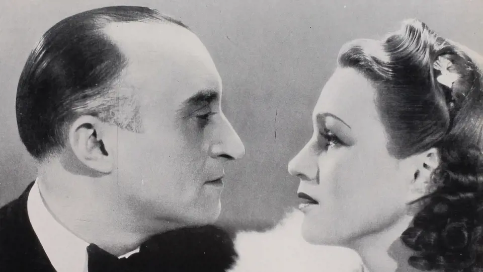 Oldřich Nový a Adina Mandlová na reklamní fotografii filmu Kristian (1939) režiséra Martina Friče.