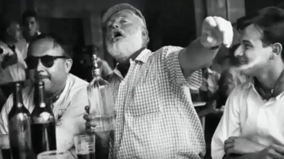 Ernest Hemingway v Havana baru