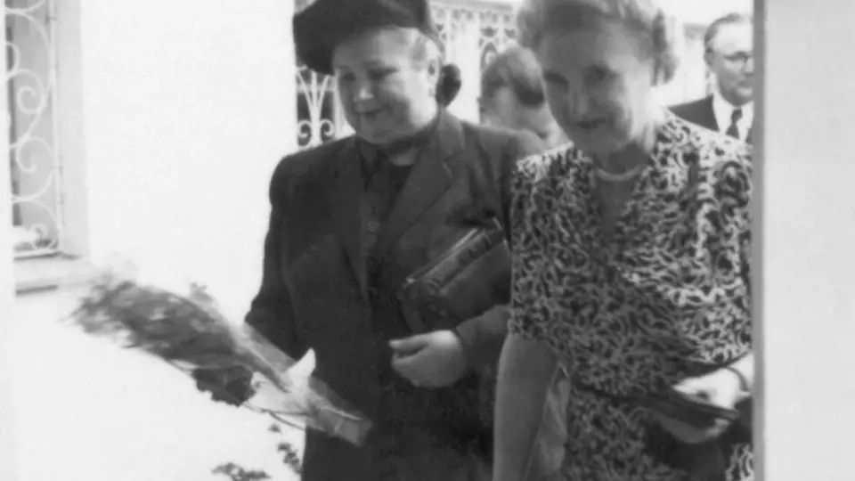 Hana Benešová (vpravo) s Martou Gottwaldovou