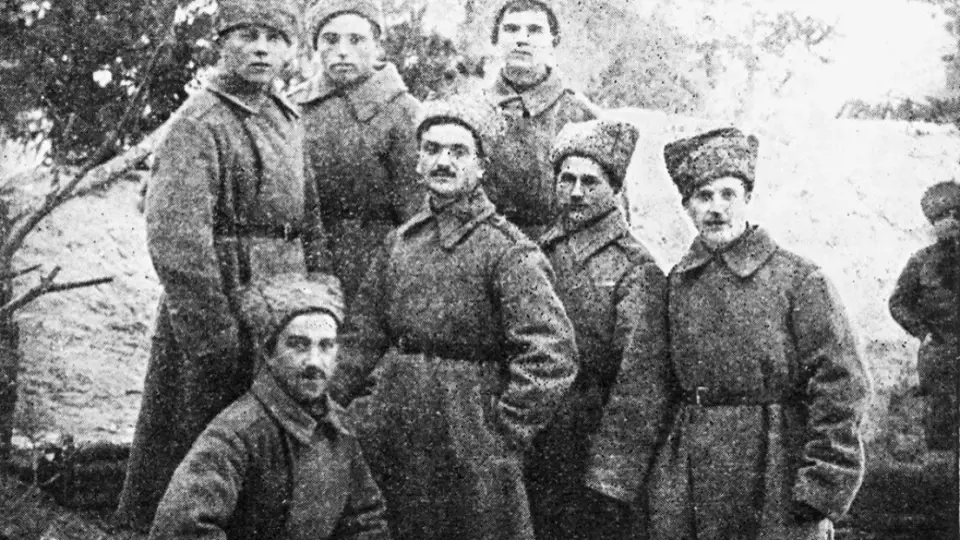 Legionáři sedmé roty, František Maxa uprostřed