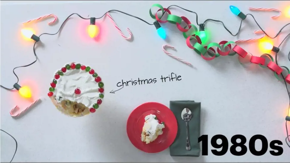1980 - Vánoční trifle z koktejlových třešniček