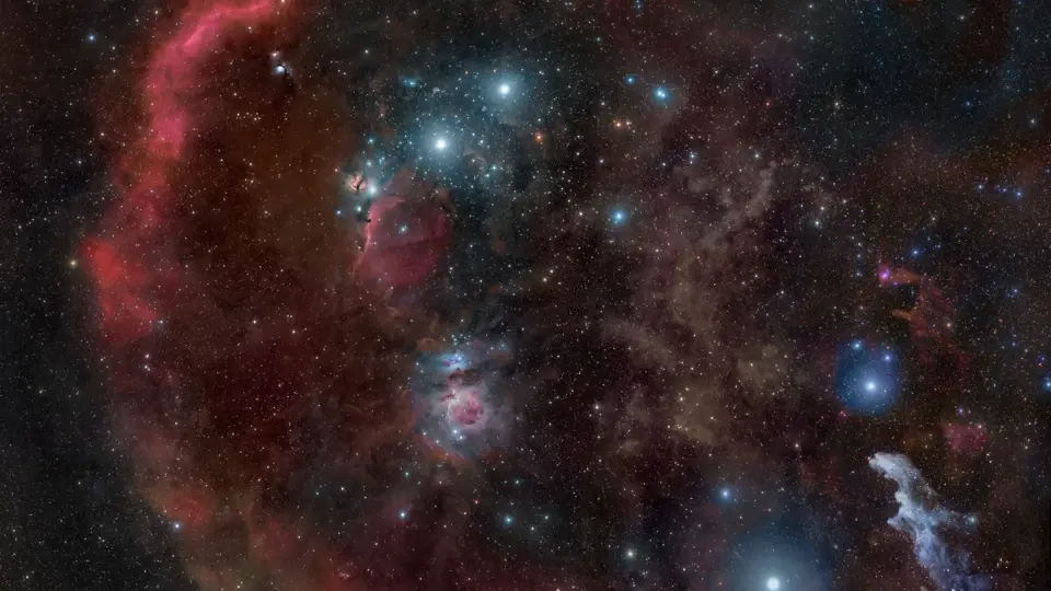 Součástí Orionova komplexu je také Mlhovina v Orionu.