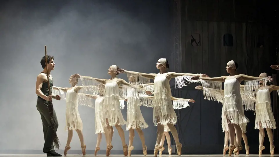Generální zkouška baletu Čarodějův učeň v Národním divadle.