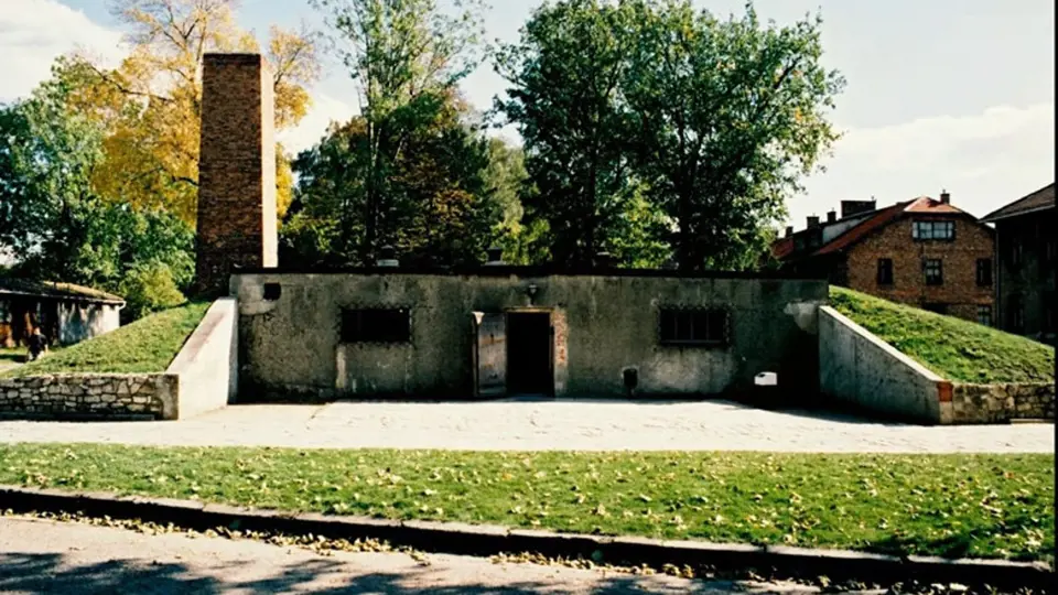 Krematorium v táboře Osvětim - Březinka