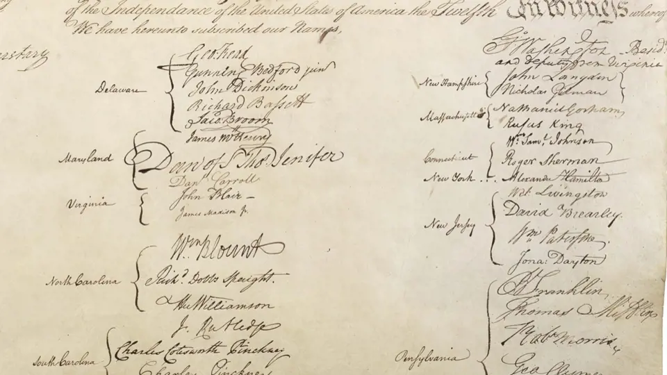 Signatáři Ústavy Spojených států.