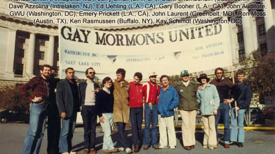 Národního pochodu za práva gayů a leseb se v říjnu 1979 zúčastnili i zástupci amerických homosexuálních mormonů