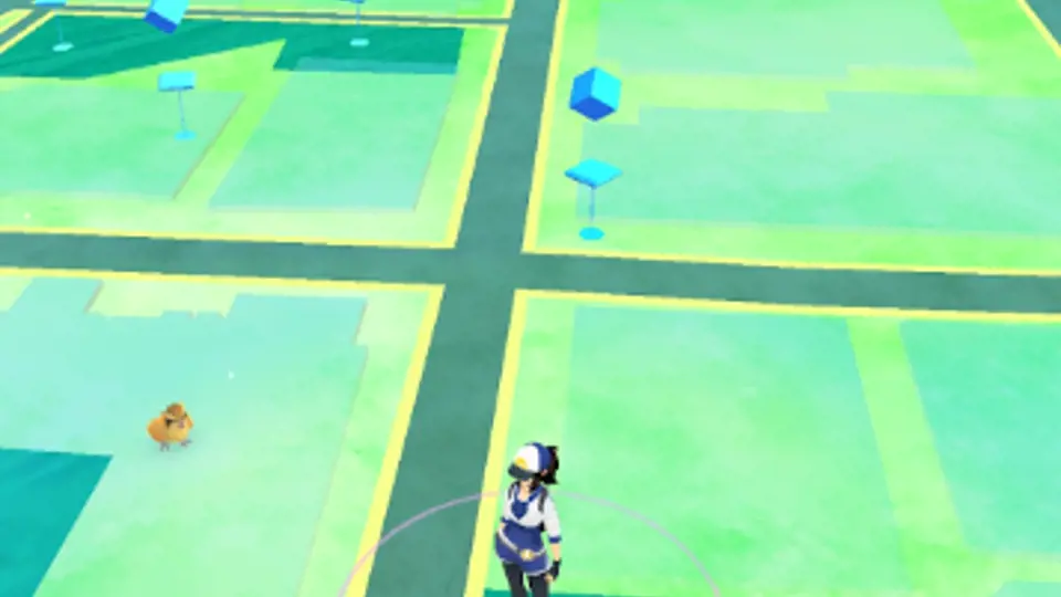 Screenshot aplikace Pokémon GO