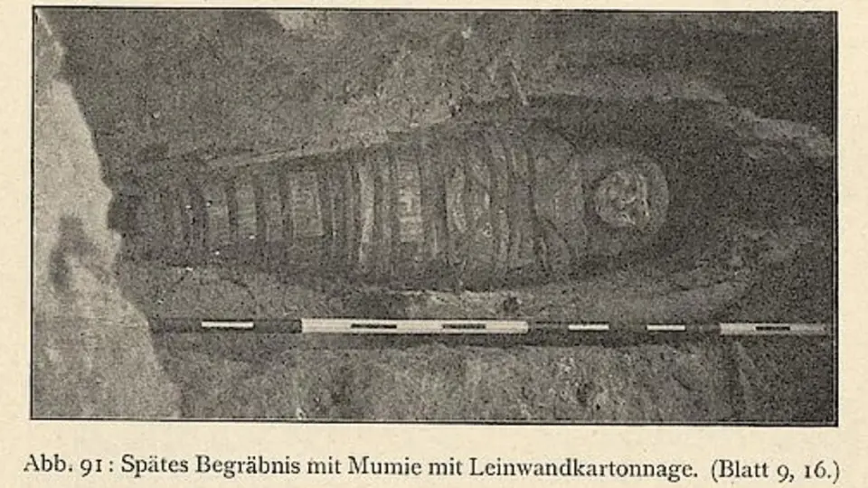 Pozůstatky egyptské mumie