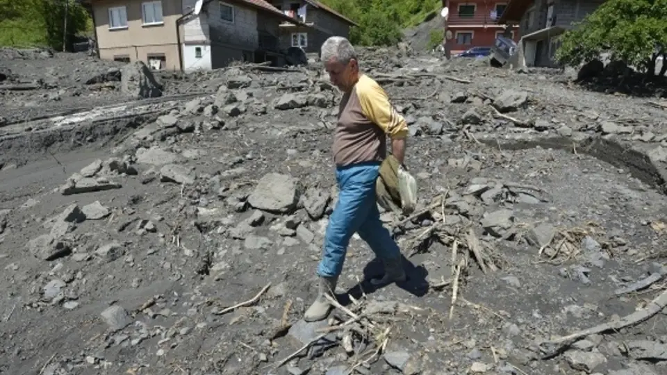 Záplavy v Bosně.
